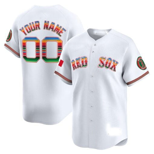 Custom Boston Red Sox Mexico Vapor Premier Limited¨C All Stitched Baseball Jersey