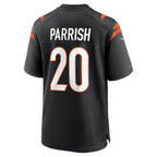 C.Bengals #20 Lemar Parrish Black Team Retired Game Jersey