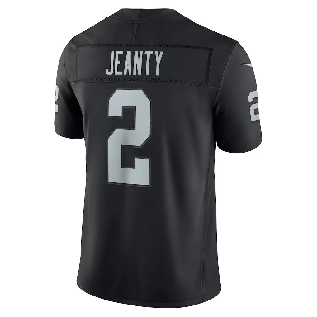 LV.Raiders #2 Ashton Jeanty Black Team Vapor F.U.S.E. Stitched Limited Jersey