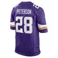 MN.Vikings #28 Adrian Peterson Purple Team Retired Game Jersey