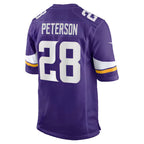 MN.Vikings #28 Adrian Peterson Purple Team Retired Game Jersey