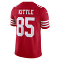 SF.49ers #85 George Kittle Scarlet Team Vapor F.U.S.E. Stitched Limited Jersey